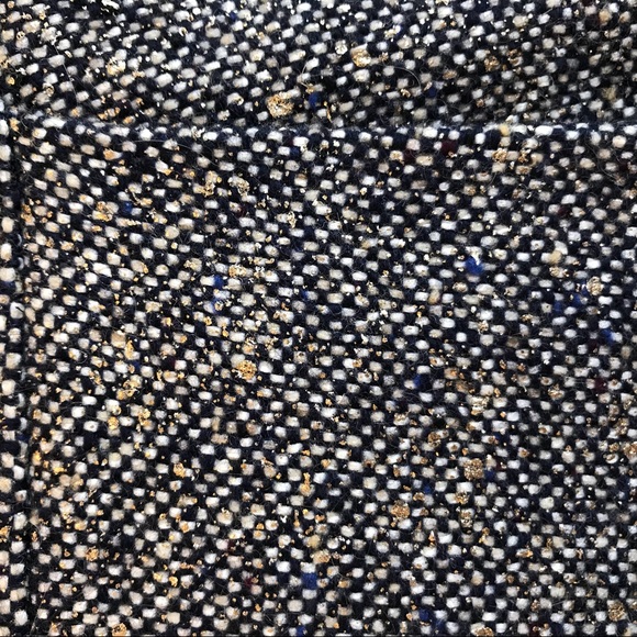 Tory Burch Navy Tweed Skirt - Picture 5 of 8